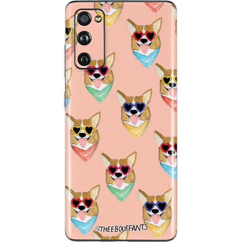 Bouffants and Broken Hearts Corgi Love Galaxy S20 Fan Edition Skin